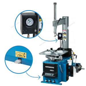 Станок шиномонтажный 380V п/автомат, 2х скоростн, подкачка педалью, зажимы 13-26″, усил отжим, синий NORDBERG 4639,5ID - фото 3