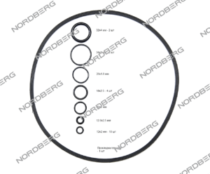 Запчасть ремкомплект (прокладки) для 2379 (c 2018) NORDBERG 2379#RK(2018) - фото 3